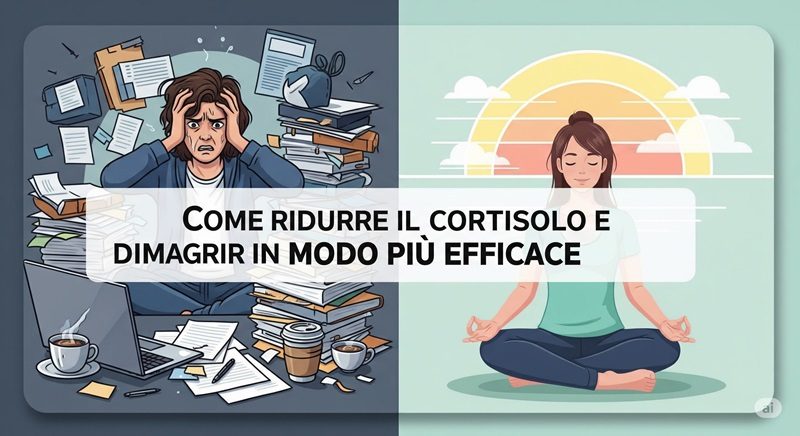 Come ridurre il cortisolo e dimagrire in modo più efficace