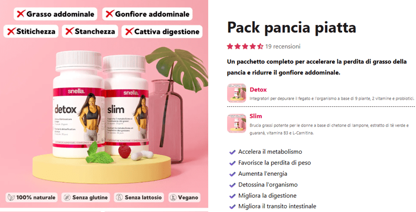 Integratori pancia piatta Gabriella Vico